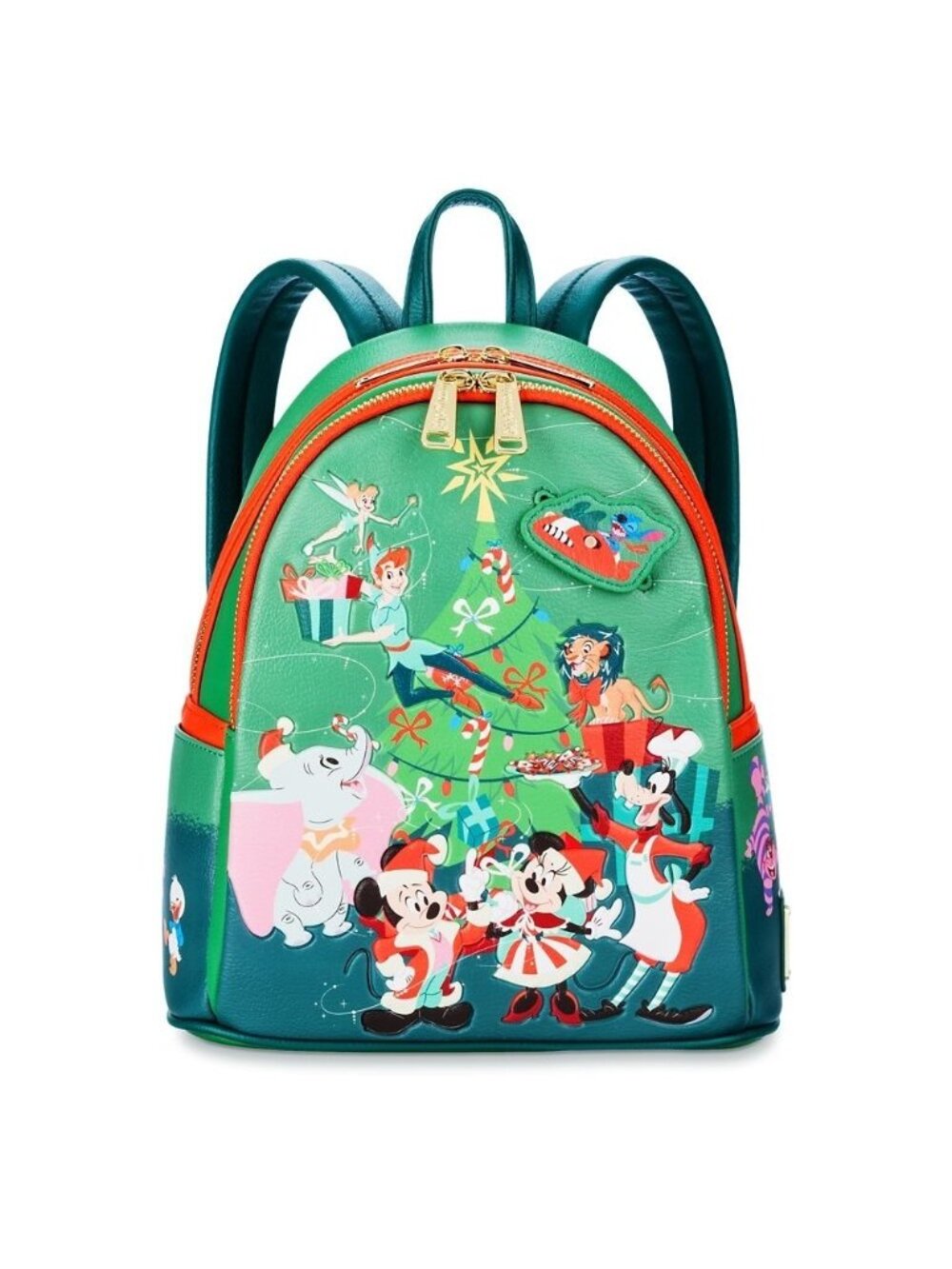 Disney Parks Loungefly Santa Mickey Mouse Dumbo Goofy Christmas Mini Backpack